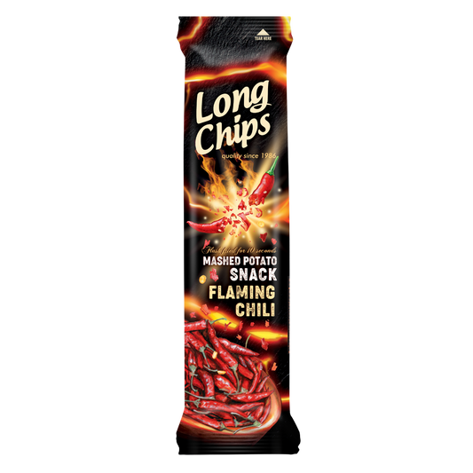 Long Chips Flaming Chili Mashed Potato Snacks, 75g