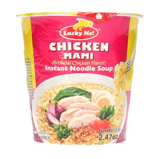 Lucky Me Regular Cup Chicken Mami Instant Noodles Soup, 70g