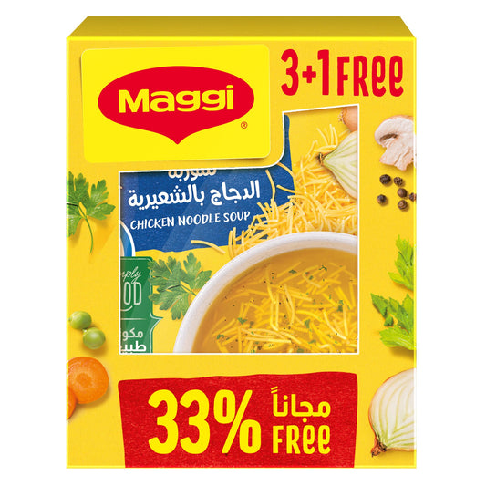 Maggi Chicken Noodle Soup Sachets, 4x60g