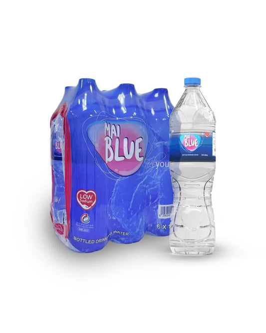 Mai Blue Bottled Drinking Water, 6x1.5L