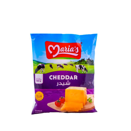 Maria's Cheddar Grated Yellow Cheese, 150g