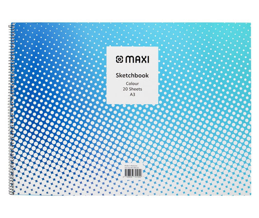 Maxi Spiral Color Sketch Book 20 Sheets A3