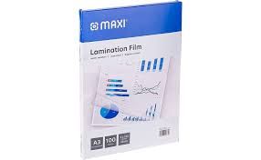 Maxi Lamination Film A3 303×426mm, 100 Pouches 2×125 Micron Gloss