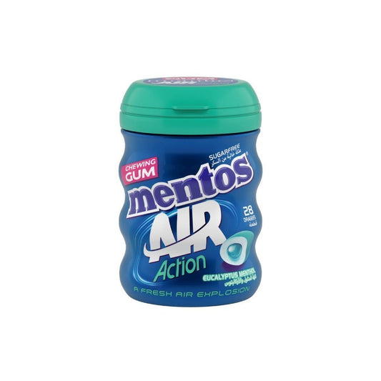 Mentos Air Action Eucalyptus Menthol Sugar-Free Chewing Gum, 49g