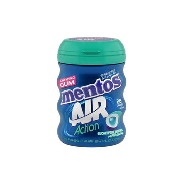 Mentos Air Action Eucalyptus Menthol Sugar-Free Chewing Gum, 87.5g
