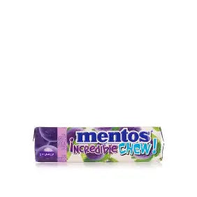 Mentos Incredible Chew Grape Flavor Soft Candy, 24.5g