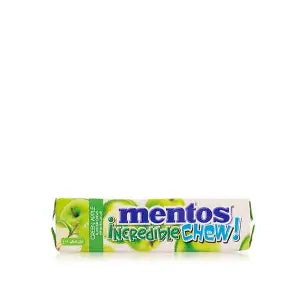 Mentos Incredible Chew Green Apple Flavor Soft Candy, 24.5 g