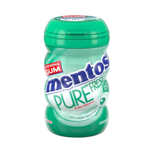 Mentos Pure Fresh Spearmint Sugar Free Chewing Gum, 50 Pieces