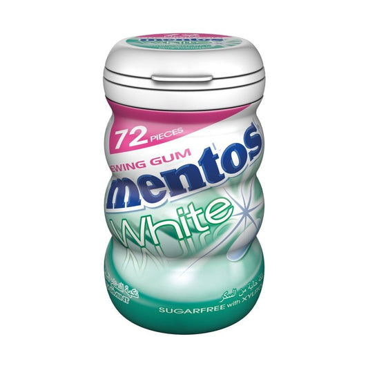 Mentos White Spearmint Sugar Free Gums, 72 Pieces