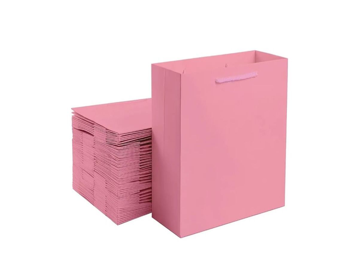 Mini Gift Bag - Light Pink, 12 Pieces