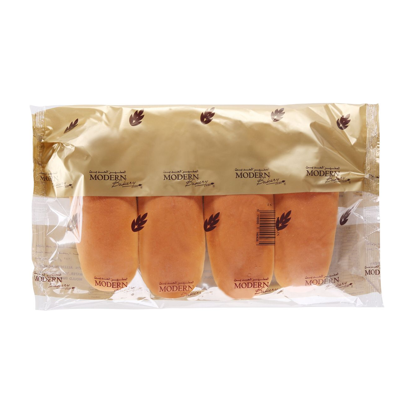 Modern Bakery Plain Roll Sandwich Bread, 4 Pieces