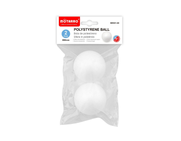 Motarro Polystyrene Foam Ball, 2 Pieces, 60mm
