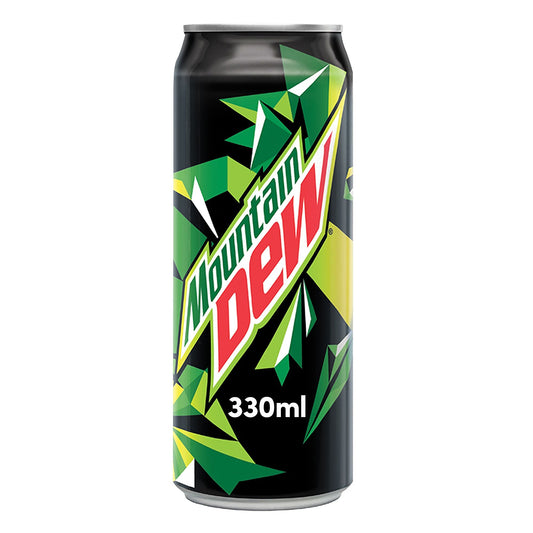 Mountain Dew Soft Drink Cans, 330ml