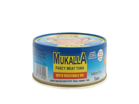 Mukalla White Meat Tuna with Vegetable Oil, 185g