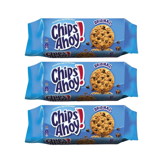 Nabisco Chips Ahoy Cookies, 3x128g