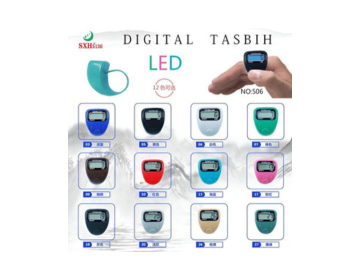New Digital LED Finger Tally Tasbih Counter Ring Asst Colours - 1 Piece Ring