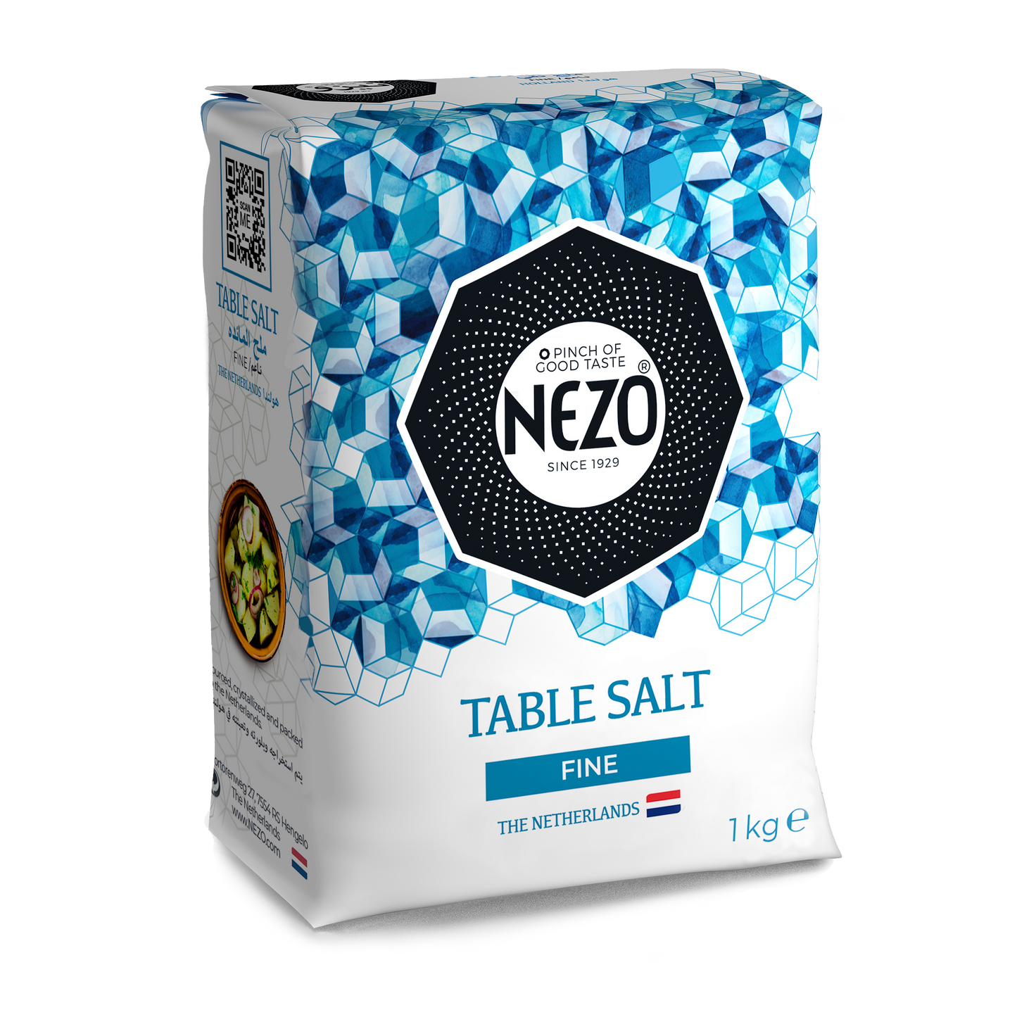 Nezo Blue Fine Table Salt, 1kg