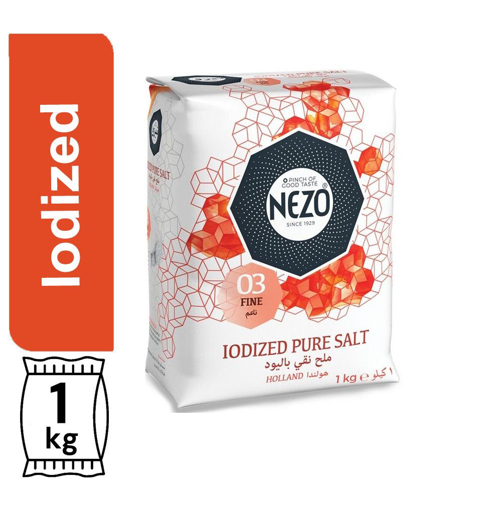 Nezo Iodized Pure Salt, 1kg