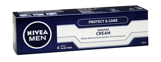 Nivea Men Protect & Care with Aloe Vera Shaving Cream, 100ml