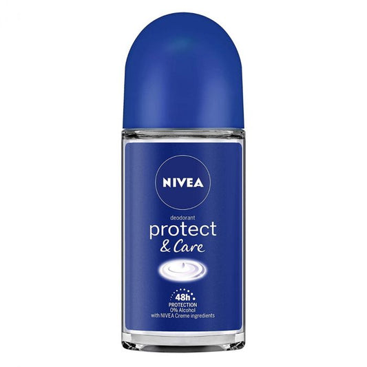 Nivea Protect & Care Deodorant Roll-On for Women, 50ml