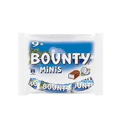 شوكولاتة باونتي مينيز بحليب جوز الهند (11 قطعة)، 275 غرام