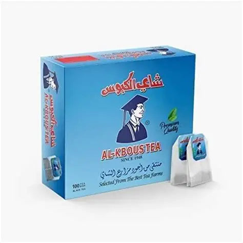 Al-Kbous Tea Black Tea Box, 100 Bags, 200g