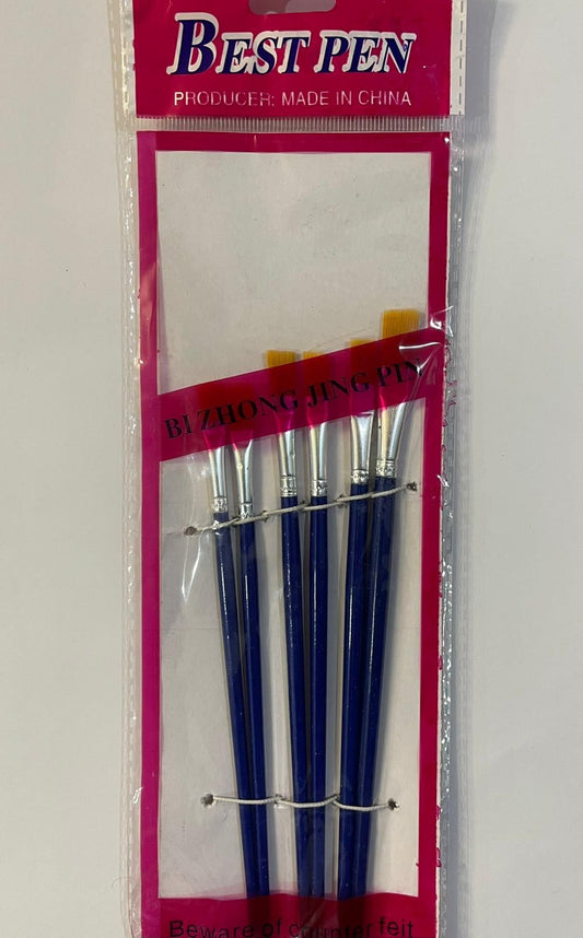 Paint Brushes, Set of 6