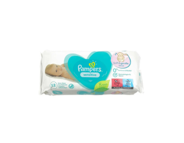 Pampers Sensitive Baby Wipes, 52 Pieces