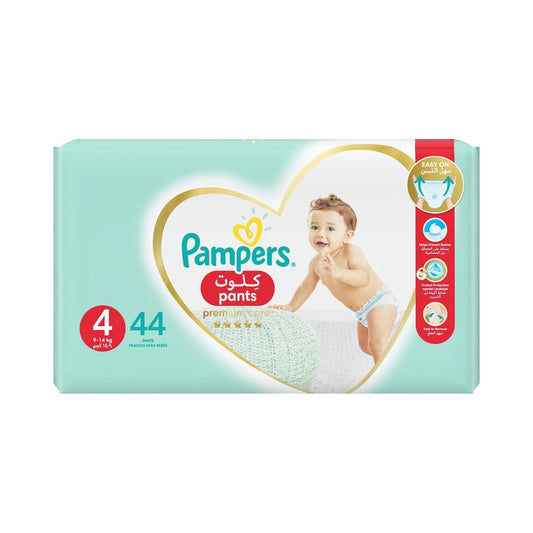 Pampers Premium Care Pants Diapers, Size 4, 9-14kg, 44 Pieces