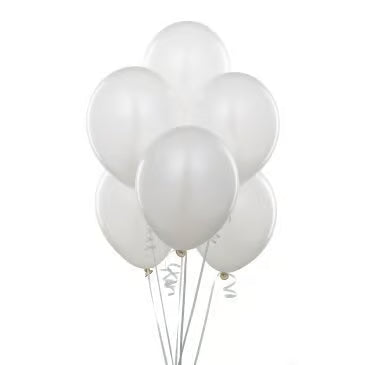 Party Fun Balloon White, 40 Pieces