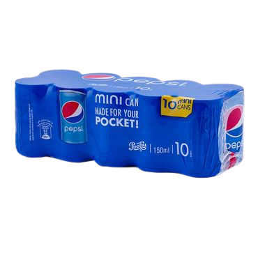 Pepsi Carbonated Drink, 10pcs x 150ml