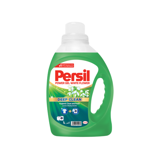 Persil Deep Clean Plus Technology White Flower Gel Laundry Detergent Liquid, 1L