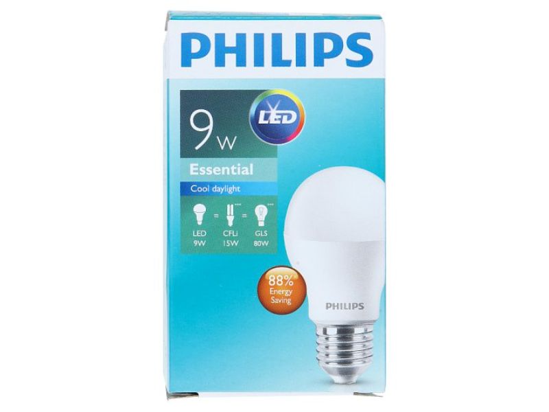 Philips Essential Cool Daylight LED Bulb E27 9W
