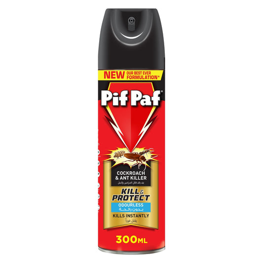 Pif Paf Cockroach & Ant Killer Insta Kill Odourless Insect Killer Spray with Best Ever Formulation, 300ml
