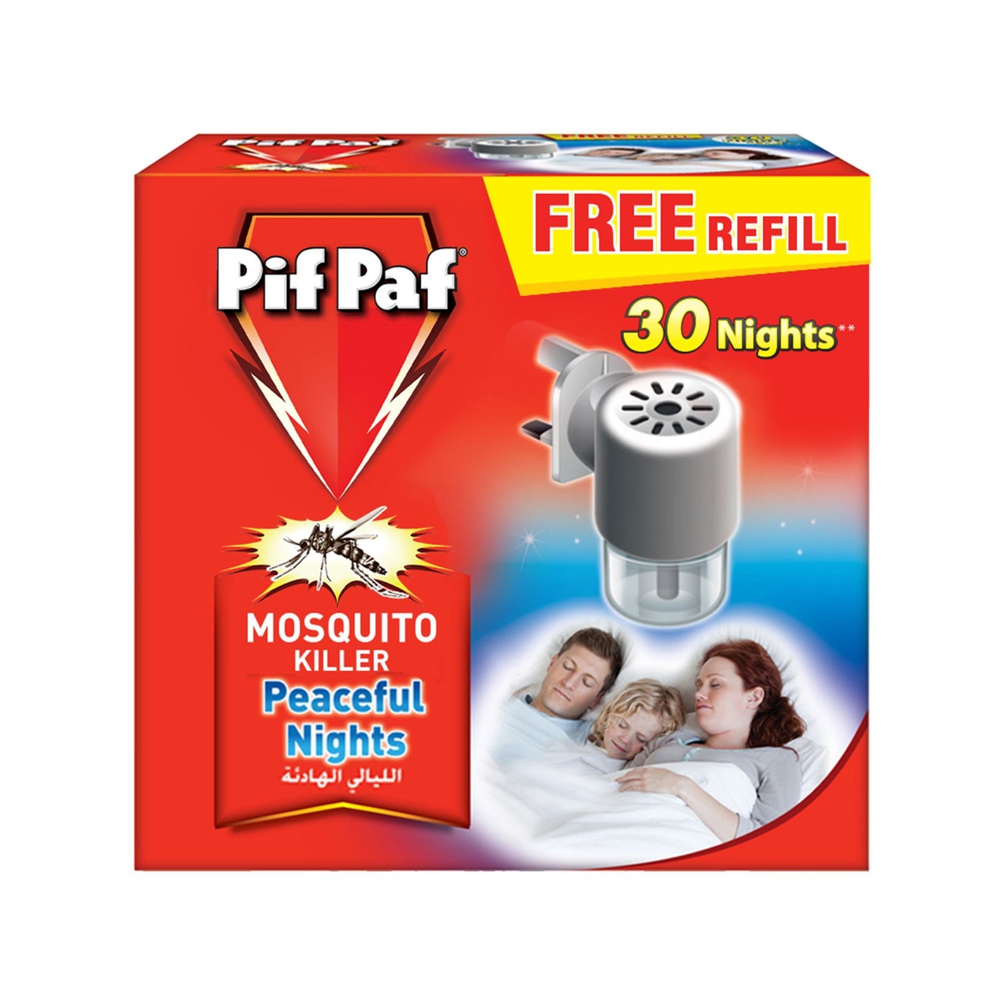 Pif Paf Mosquito Killer Liquid Electric Device Kit 30 Nights Refill