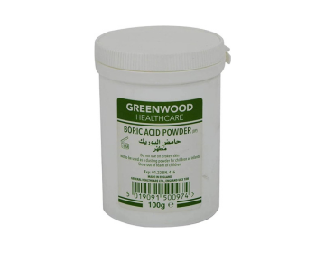 Greenwood Boric Acid Powder, 100g