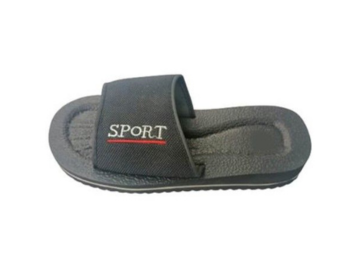 Sports Plastic Slipper Black Size 44