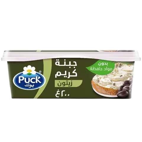 Puck Cream Cheese Spread with Olives 200 g