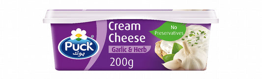 Puck Garlic & Herbs Cream Cheese Tub 200 g