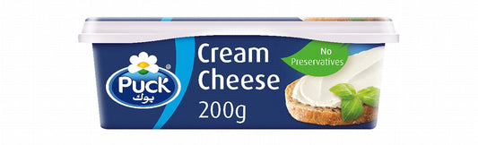 Puck Plain Cream Cheese Tub, 200g