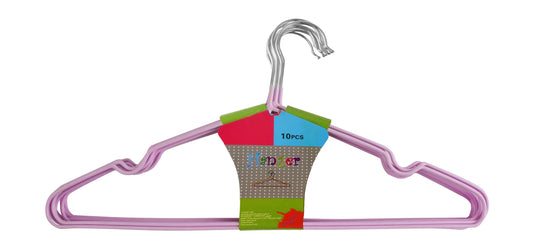 Purple Plastic Hangers, 10 Pieces