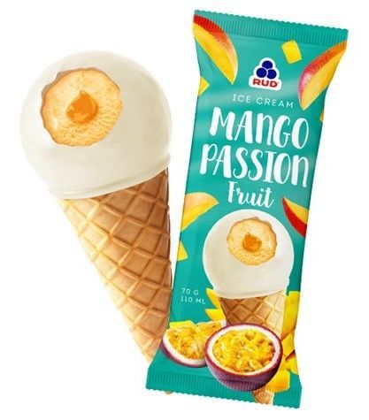 Rud Just Cool Mango Passion Fruit Ice Cream, 70g