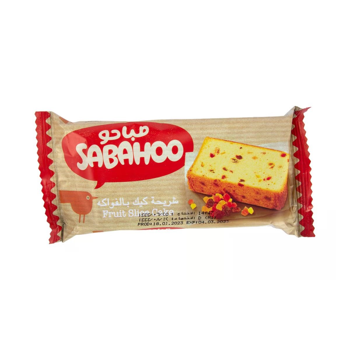 كعكة شرائح الفاكهة من صباحو، 90 جرام