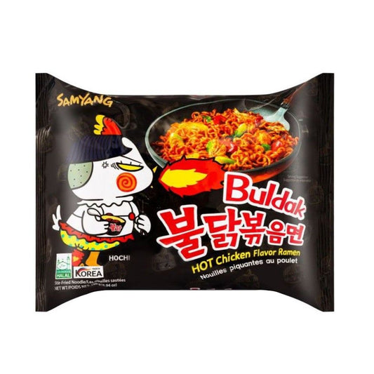 Samyang Buldak Original Hot Chicken Flavor Ramen Stir Fried Noodles Pack, 140g