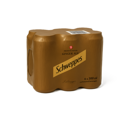 Schweppes Ginger Ale Soft Drink, 6x300ml