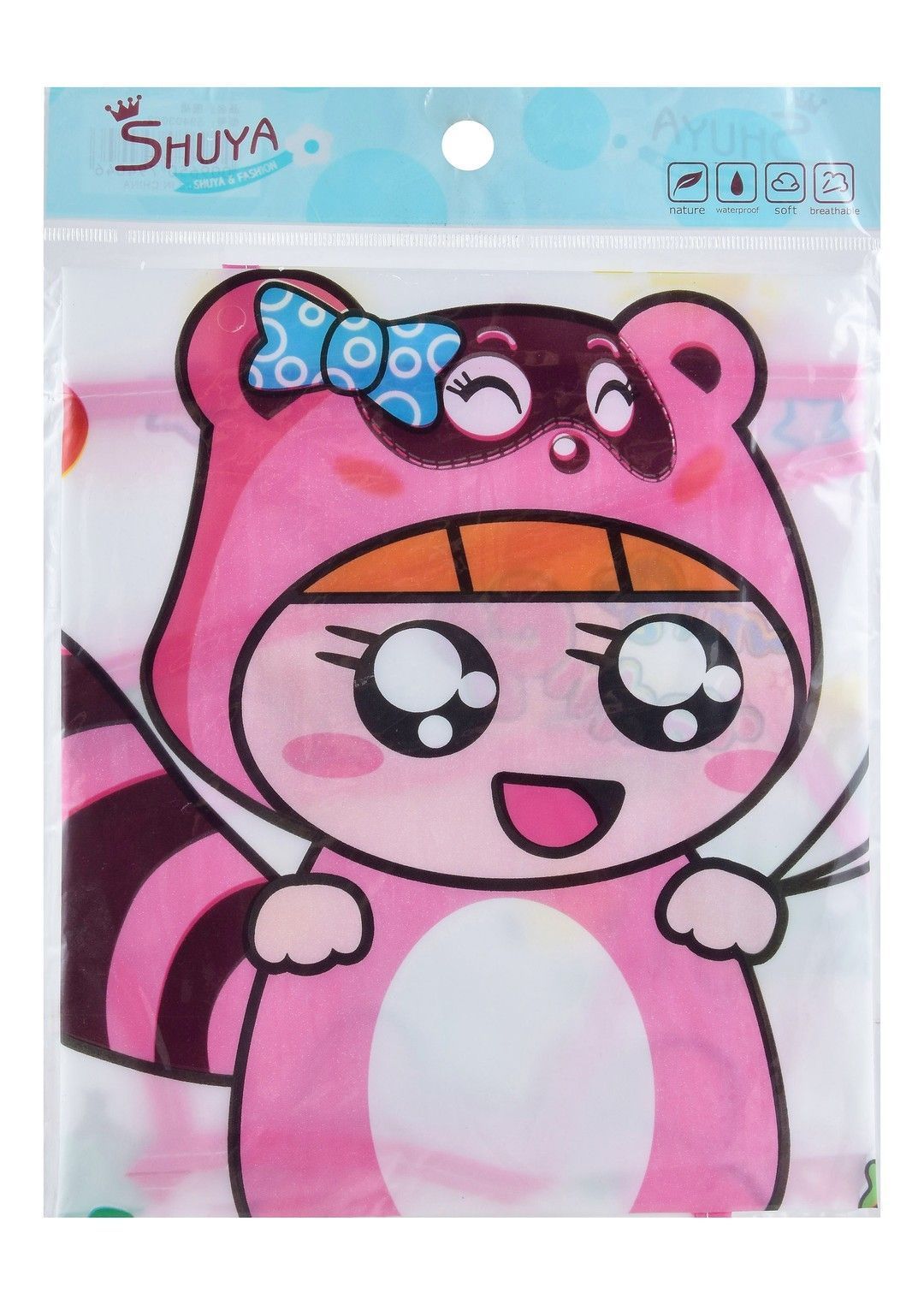 Shuya Pink Waterproof Kids Apron