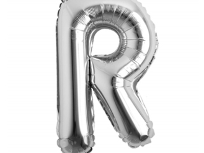 Silver Balloon Letter R No.3517