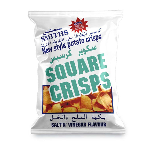 Smiths Salt & Vinegar Square Crisps Chips, 25x20g
