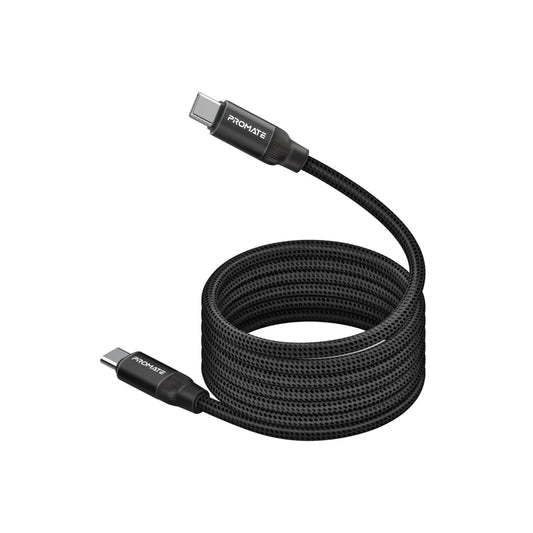 Promate 60 Watt Power Delivery Ultra-fast Usb-c Cable - Black, 120cm