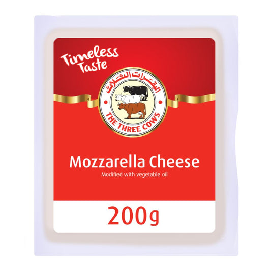 The Three Cows Mozzarella Block 200 g